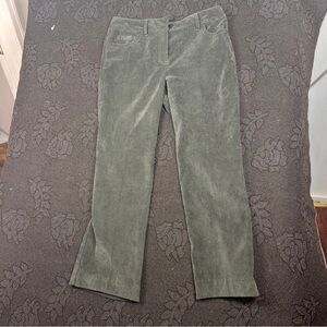 Zac & Rachel Women's Olive Corduroy Straight Leg Jeans